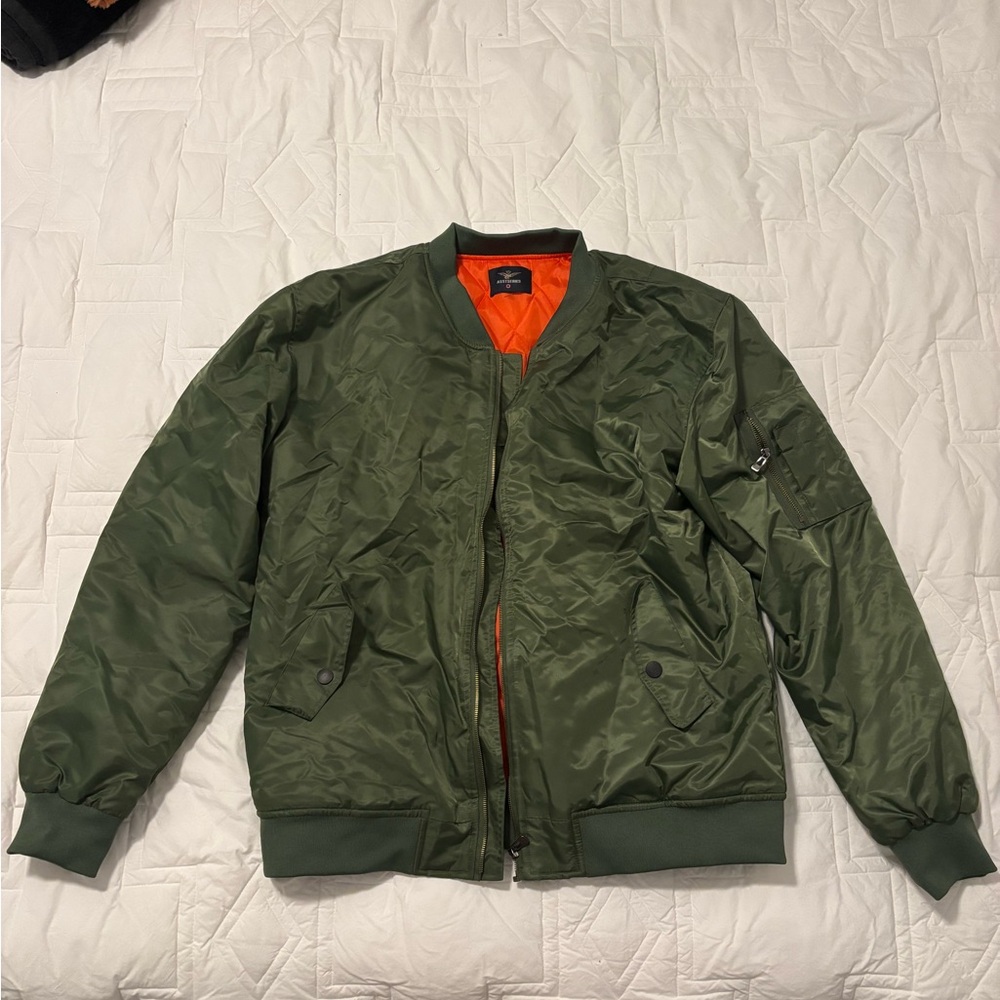 Green Bomber Jacket